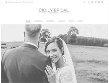 Tablet Screenshot of cicilybridal.com